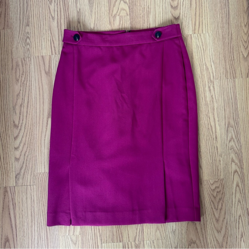 Ann Taylor Vibrant Magenta Pencil Skirt